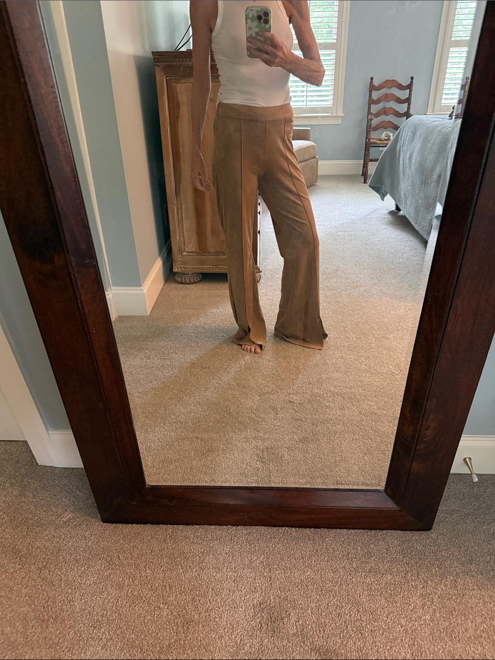 Another Love Boot Cut Flare Pants in Tan